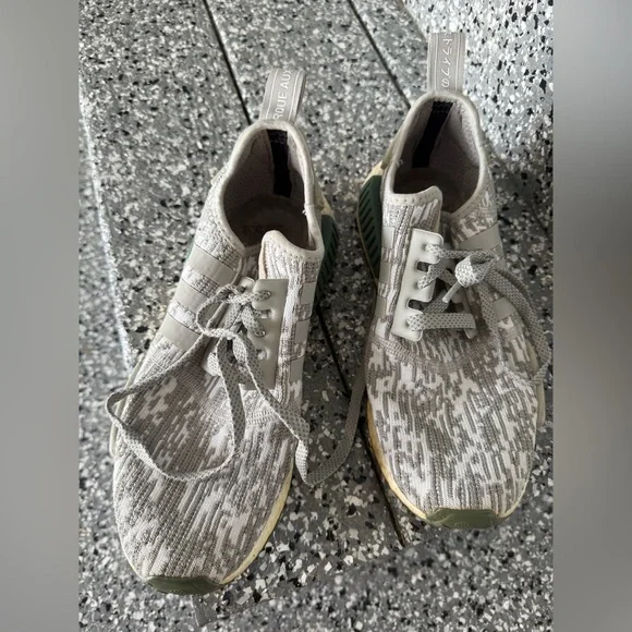 Adidas Camouflage Gray and Olive Sneakers